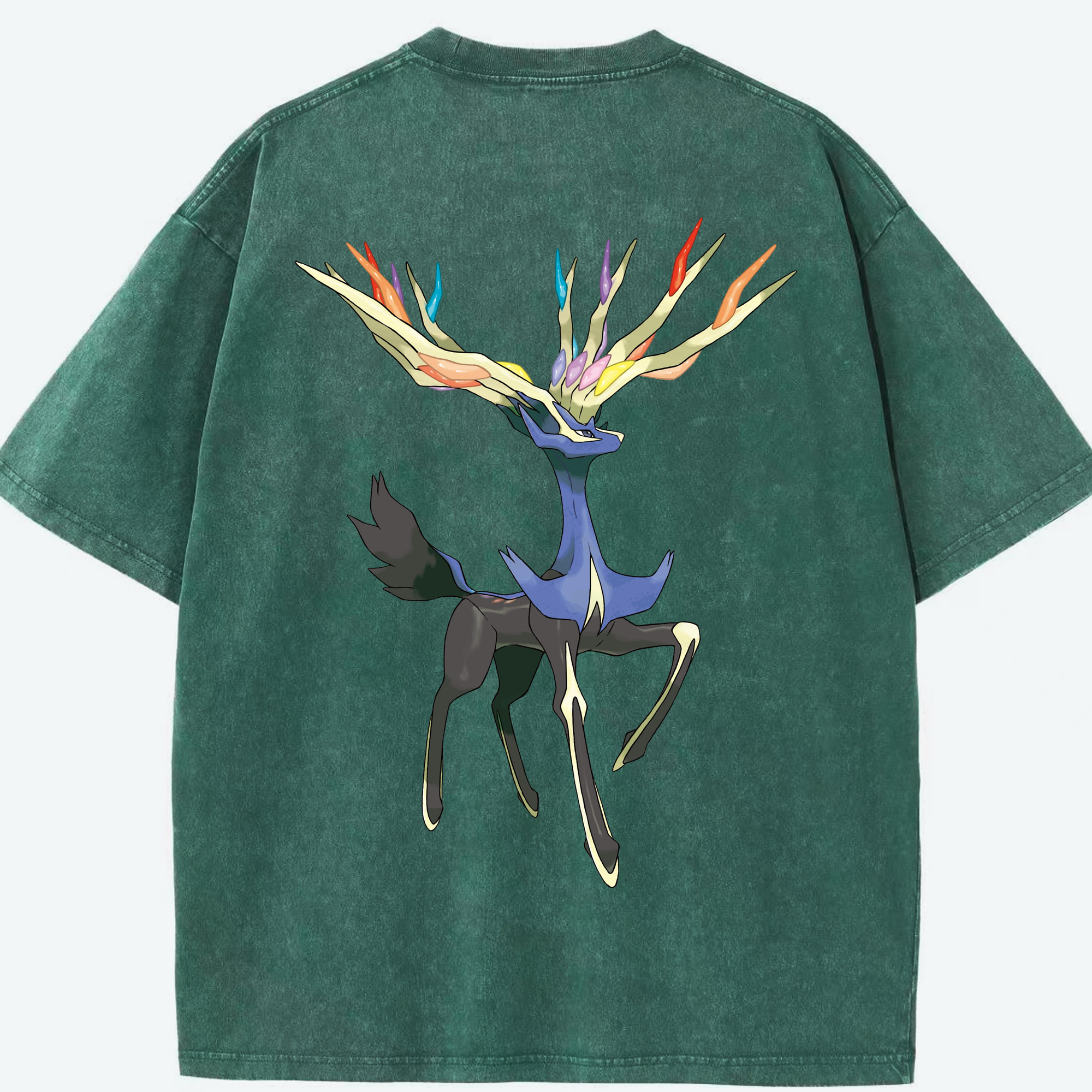 （画像用） ポケットモンスター Pokémon 綿100% ヴィンテージ風 半袖Tシャツ（背面プリント）